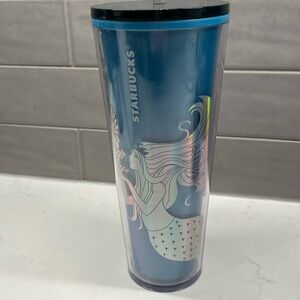 Starbucks Color Change Blue Mermaid 24oz Siren Tumbler